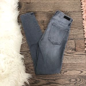 High rise super skinny denim